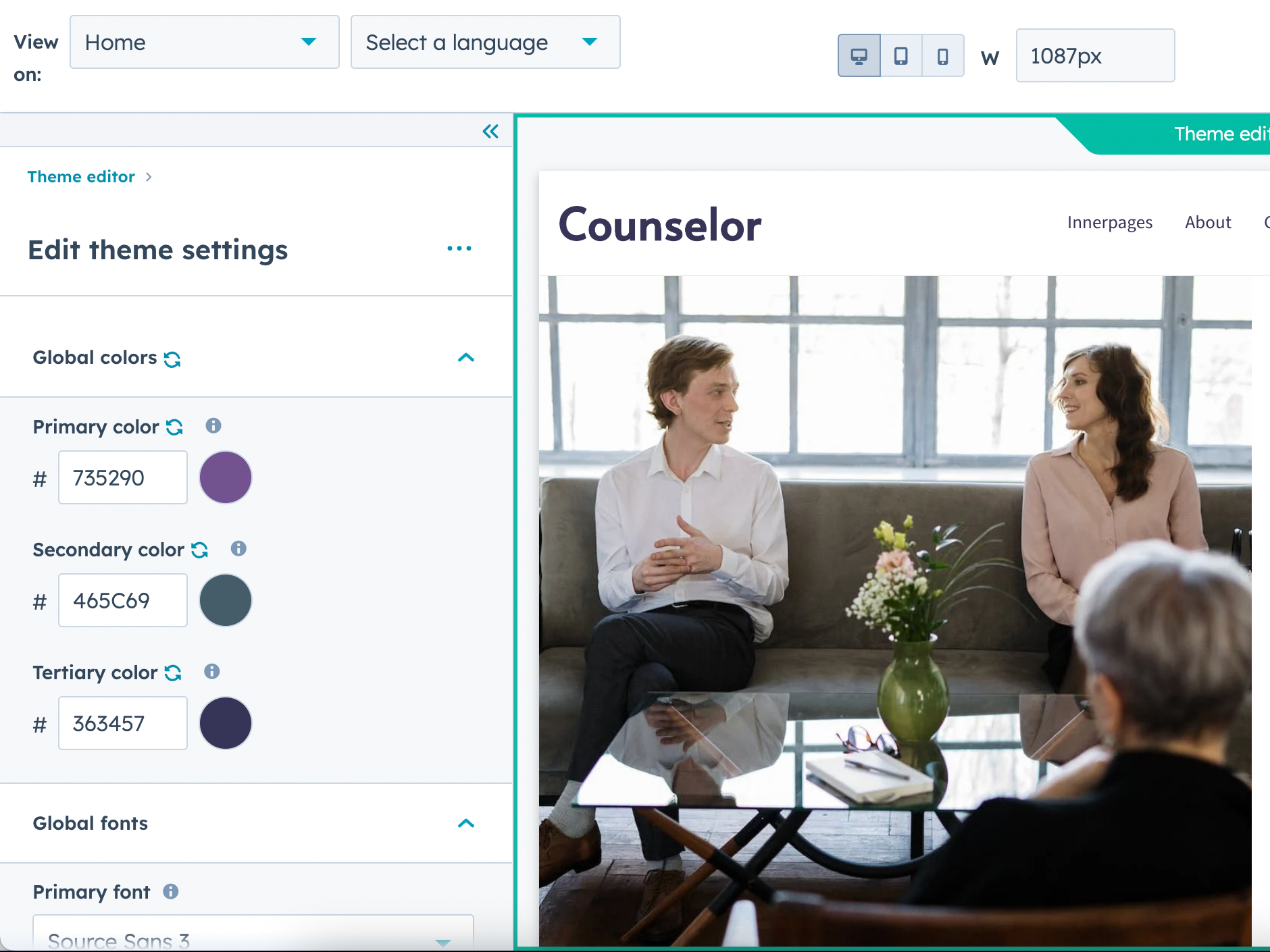 Powerful Theme Settings